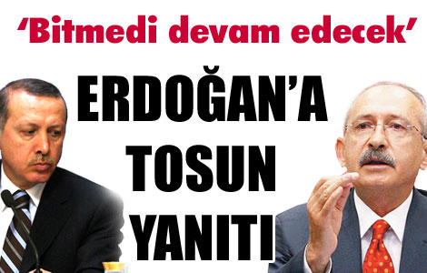Erdoğan'a Tosun yanıtı 