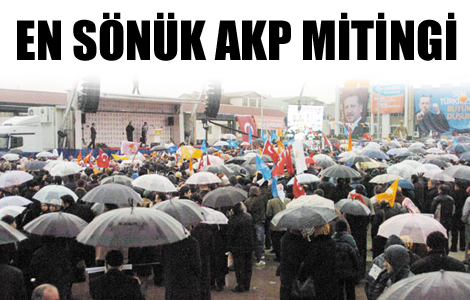 Gördüğüm en sönük AKP mitingi