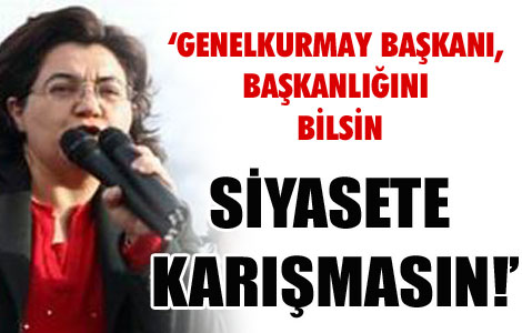 'Genelkurmay Başkanı siyasete karışmasın' 