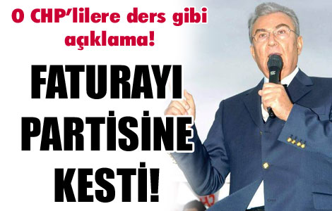 Faturayı partisine kesti ! 
