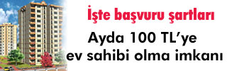 Yoksula 100 TL taksitle ev için başvurular 25 Mart’ta başlıyor 