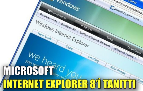 Microsoft IE8'i Tanıttı 