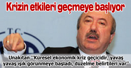 Krizin etkileri geçmeye başlıyor