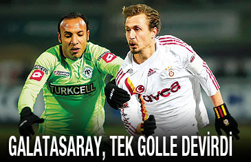 Galatasaray, Konyaspor'u tek golle devirdi  