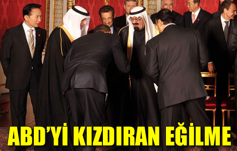 Kralın önünde eğildi 