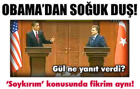 Obama'dan soğuk duş 