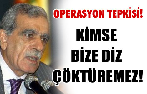 'Kimse DTP'ye diz çöktüremez' 