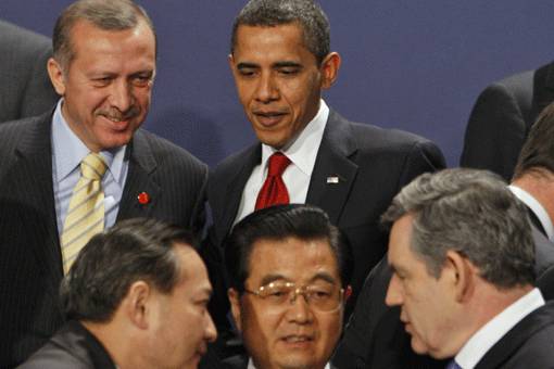 G-20 zirvesinde Erdoğan, Obama'nın yanı başında 
